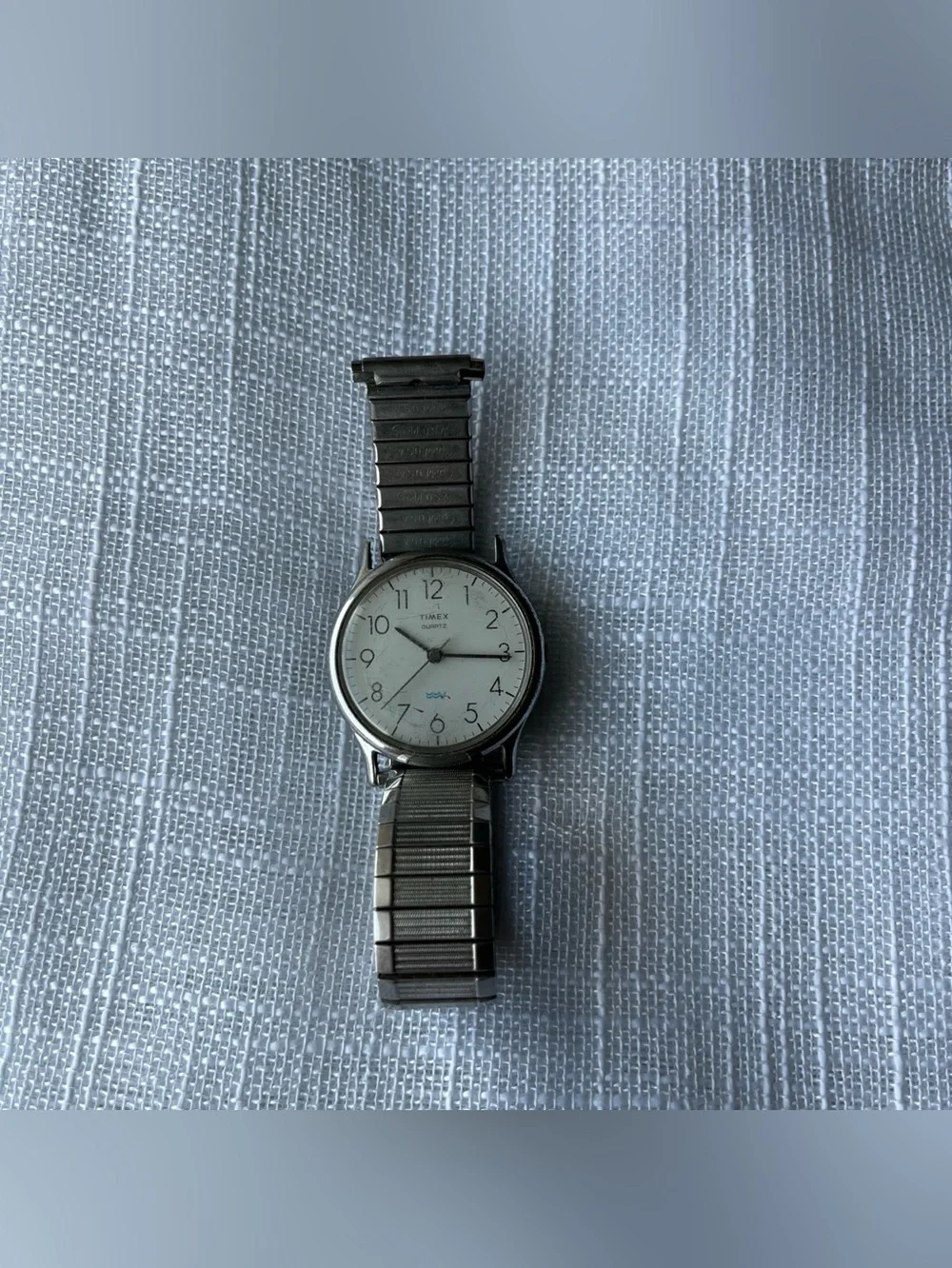 Vtg Timex Water Resistant Quartz Watch Stainless steel Speidel Band-M Cell - A5